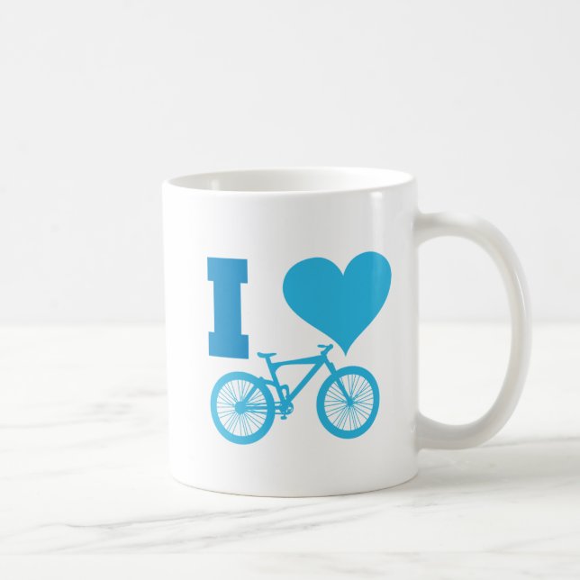 Jag älskar cykeln kaffemugg (Höger)