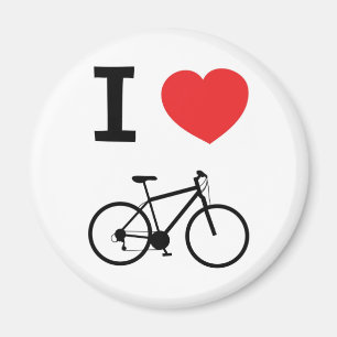 Jag älskar cyklar magnet