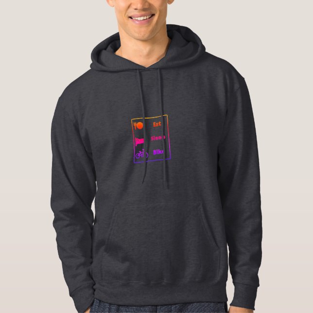 Jag älskar cykling hoodie (Framsida)
