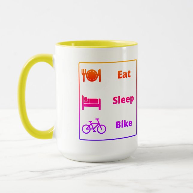 Jag älskar cykling mugg (Vänster)