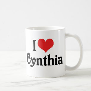 Jag älskar Cynthia Kaffemugg