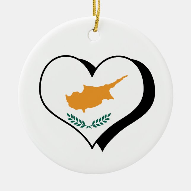 Jag älskar Cypern Ornament (Framsidan)
