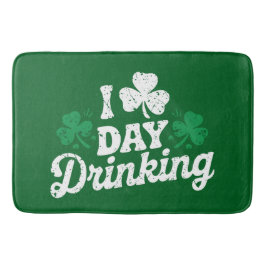 Jag älskar dagdrinkande rolig St Patrick's Day irl Badrumsmatta
