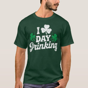 Jag älskar dagdrinkande rolig St Patrick's Day irl T Shirt
