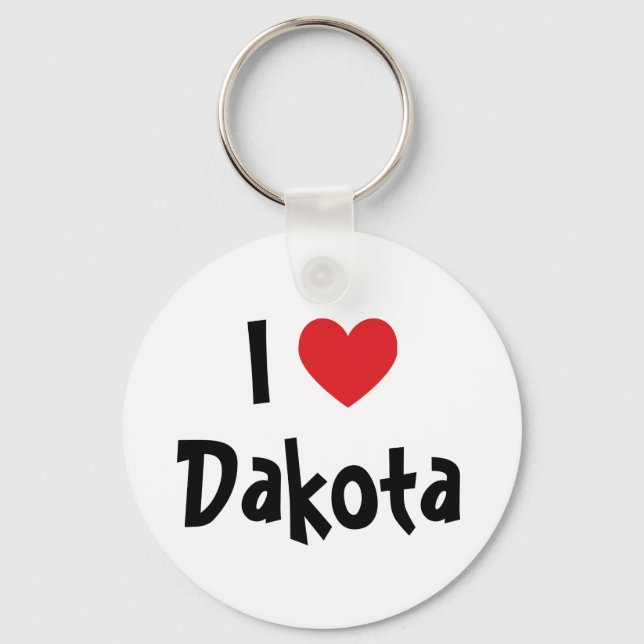 Jag älskar Dakota Nyckelring (Framsida)