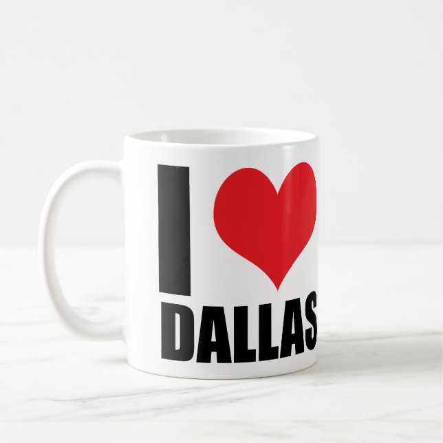 Jag älskar Dallas Kaffemugg (Vänster)