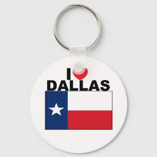 Jag älskar Dallas, TX Nyckelring