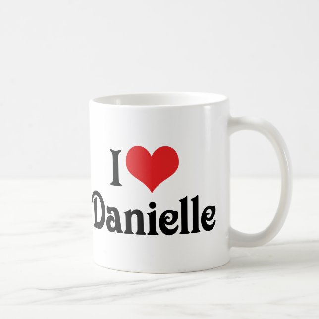 Jag älskar Danielle Kaffemugg (Höger)