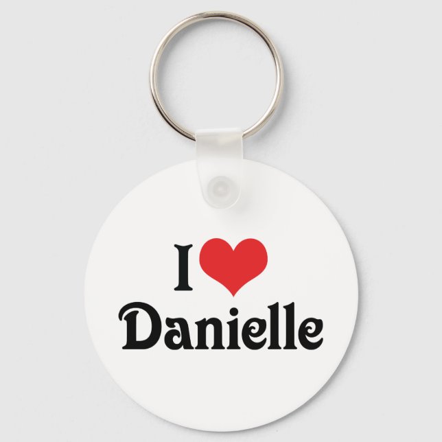 Jag älskar Danielle Nyckelring (Framsida)