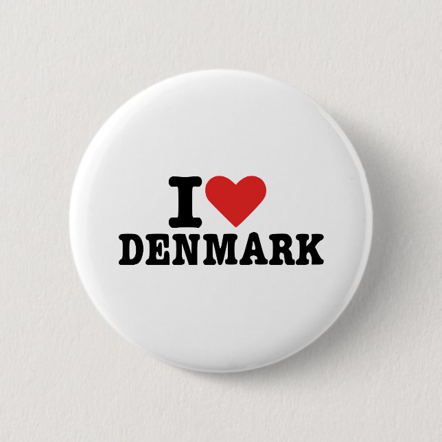 Jag älskar Danmark Knapp (Framsida)