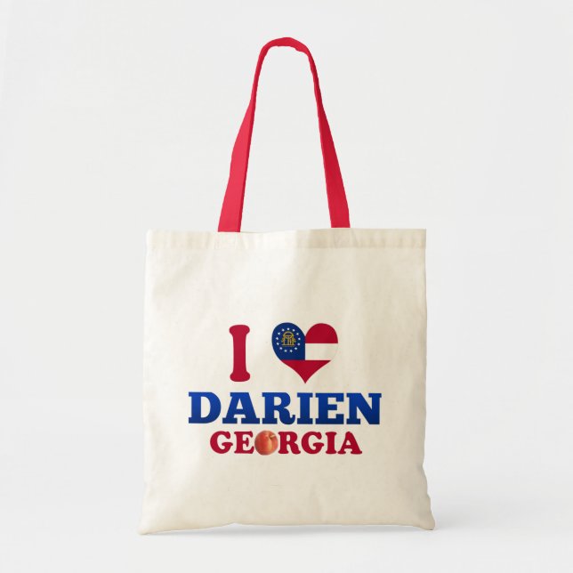 Jag älskar Darien, Georgia Tygkasse (Framsidan)