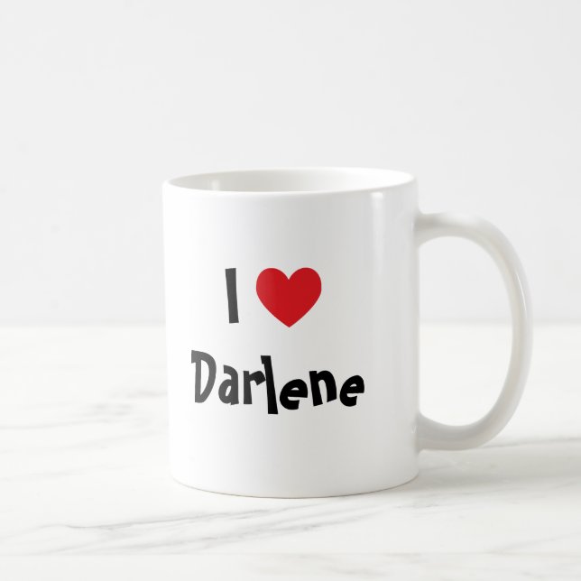 Jag älskar Darlene Kaffemugg (Höger)