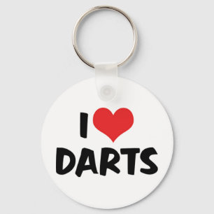 Jag älskar Dart Nyckelring