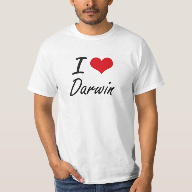 Jag älskar Darwin T Shirt (Framsida)