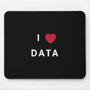 Jag älskar datasvart musmatta