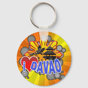 Jag älskar Davao Nyckelring