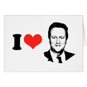 Jag älskar David Cameron Hälsningskort