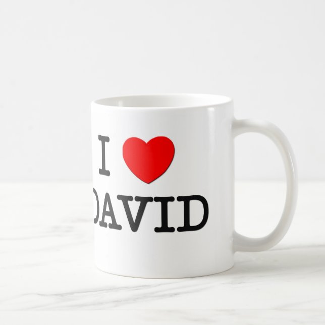 Jag älskar David Kaffemugg (Höger)
