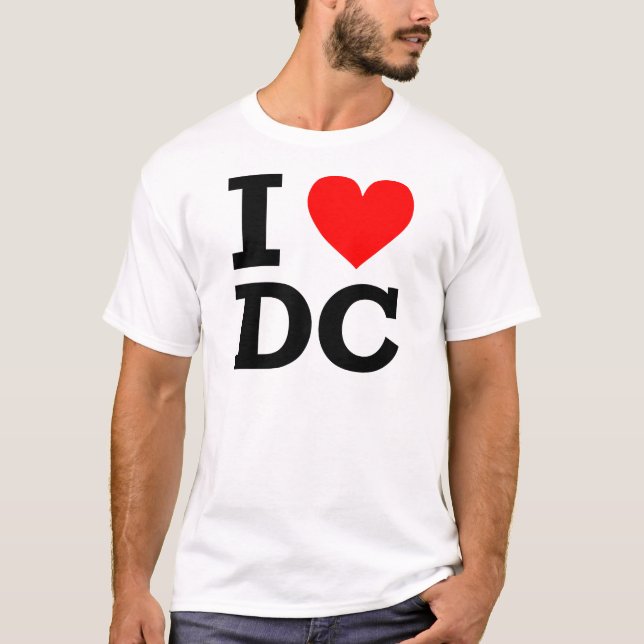 Jag älskar DC-design T-shirt (Framsida)