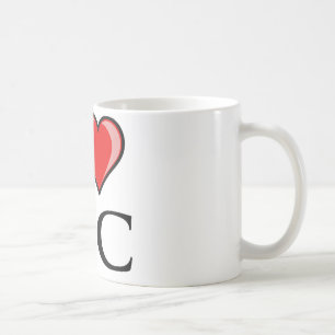 Jag älskar DC - District of Columbia Kaffemugg