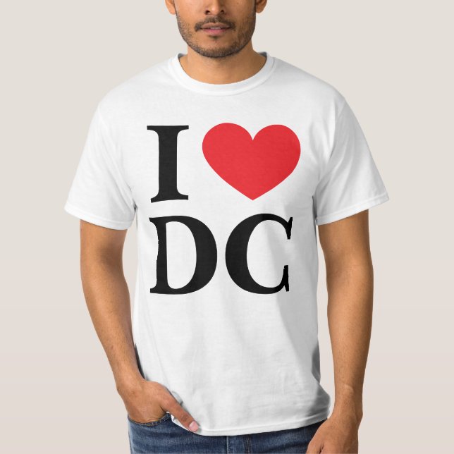 Jag älskar DC T Shirt (Framsida)