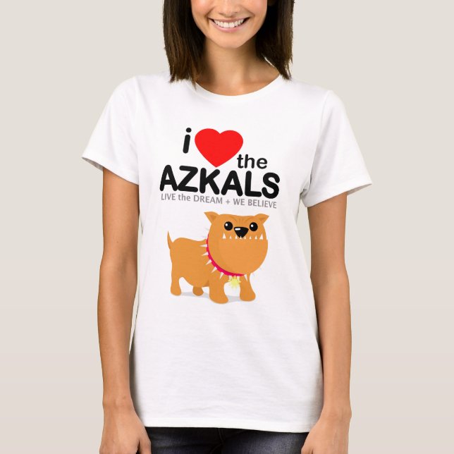 Jag älskar de Azkals kvinna Tshirt Tee (Framsida)