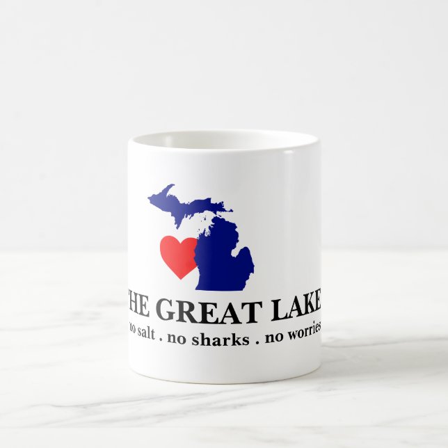 Jag älskar De stora sjöarna Kaffemugg (Center)
