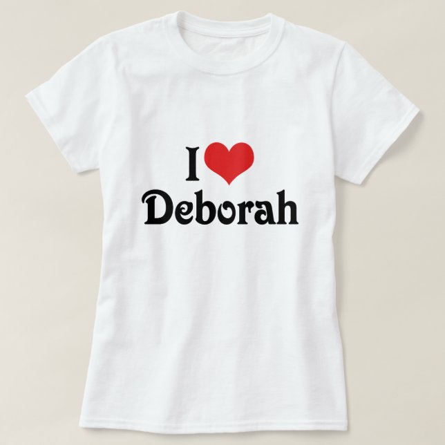Jag älskar Deborah Tee (Design framsida)