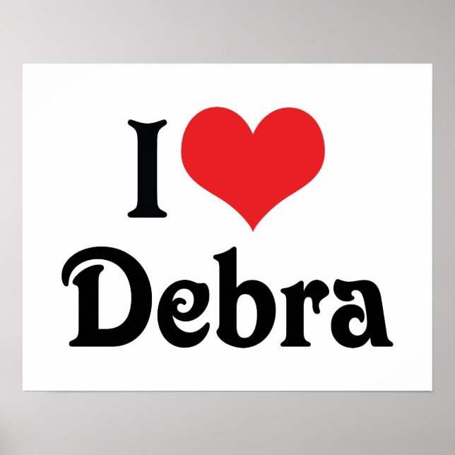 Jag älskar Debra Poster (Framsidan)