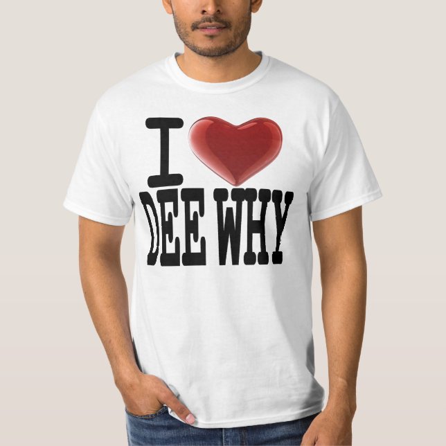 Jag älskar DEE DÄRFÖR T-shirt (Framsida)