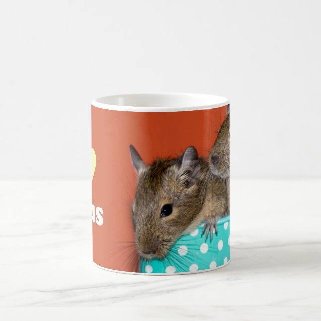 Jag älskar Degus Kaffemugg (Center)