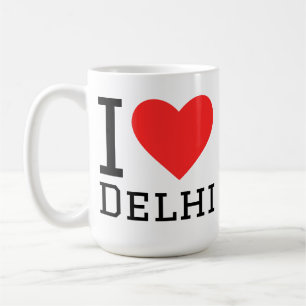 Jag älskar Delhi Kaffemugg