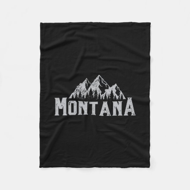 Jag älskar delstaten Montana Mitt söta hem är Call Fleecefilt (Framsidan)