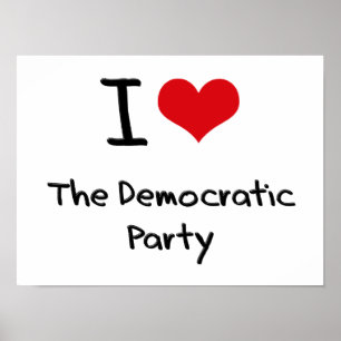 Jag älskar demokratiska partit poster