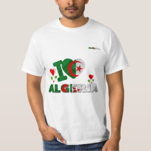 JAG ÄLSKAR DEN ALGERIET T-TRÖJA T SHIRT