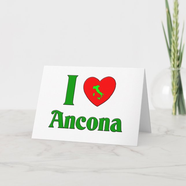 Jag älskar den Ancona italien Helgkort (Framsida)