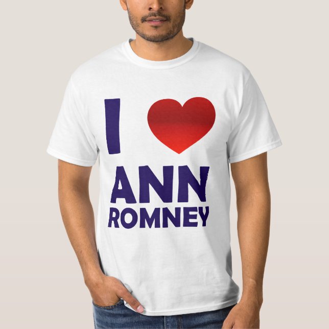 Jag älskar den Ann Romney T-tröja T-shirt (Framsida)