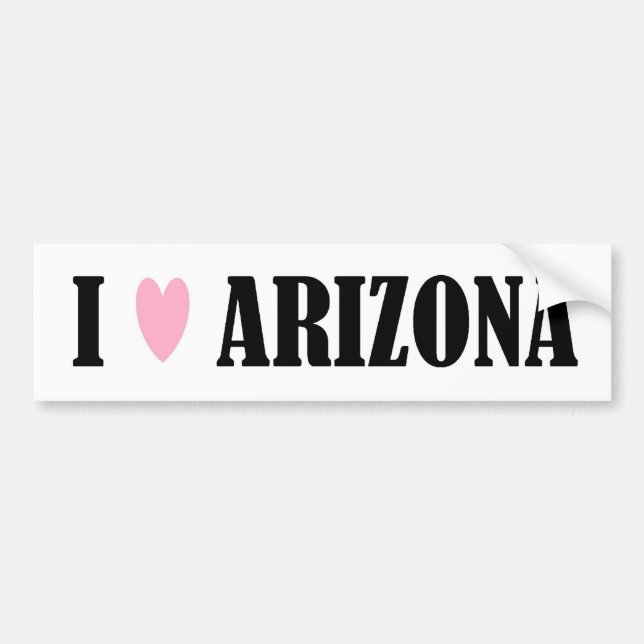 JAG ÄLSKAR DEN ARIZONA BILDEKALET BILDEKAL (Framsidan)