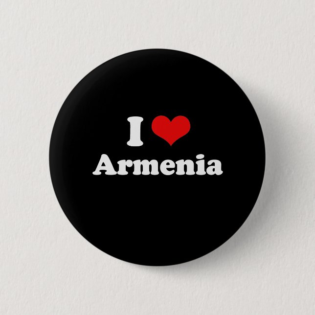 Jag älskar den Armenien tshirten Knapp (Framsida)
