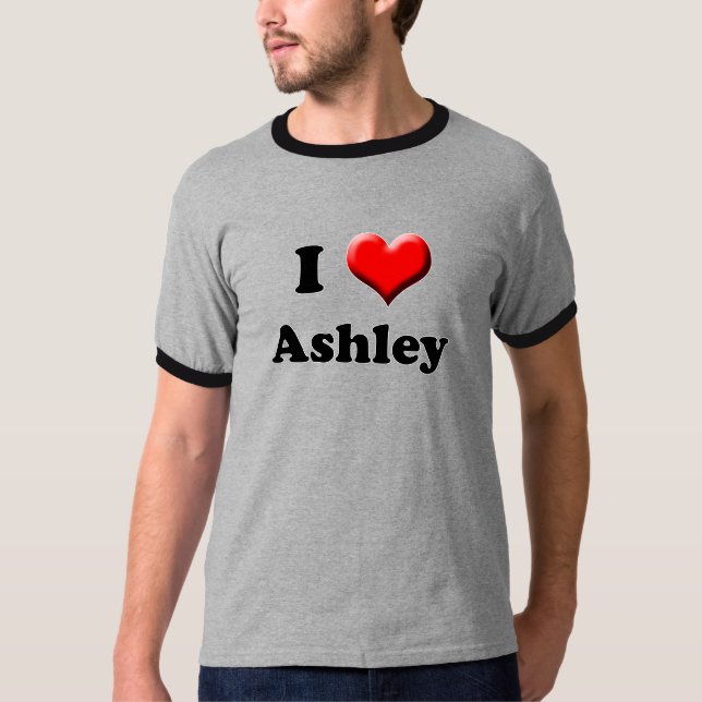 Jag älskar den Ashley T-tröja T-shirt (Framsida)