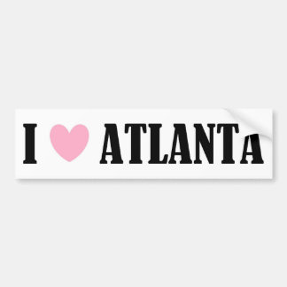 Jag älskar den Atlanta bildekalet Bildekal