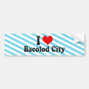 Jag älskar den Bacolod staden, Philippines Bildekal
