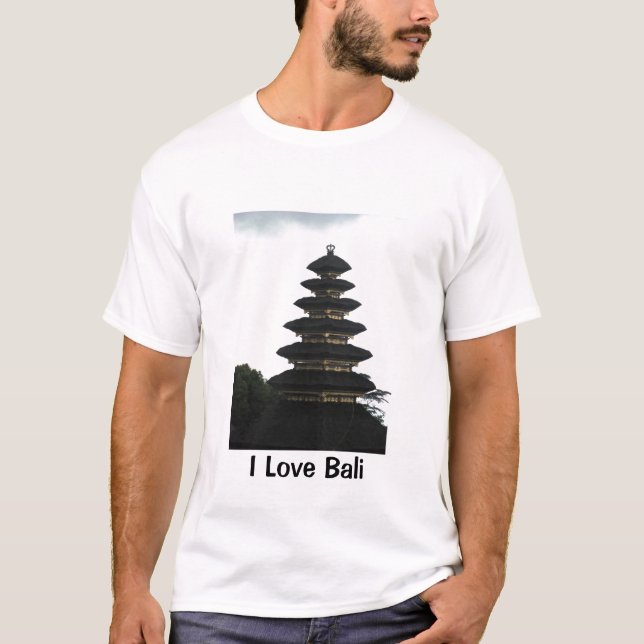 Jag älskar den Bali skjortan Tee (Framsida)