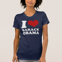 Jag älskar den Barack Obama (rengöring) t skjortan
