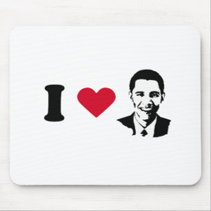 Jag älskar den Barack Obama T-tröja Musmatta