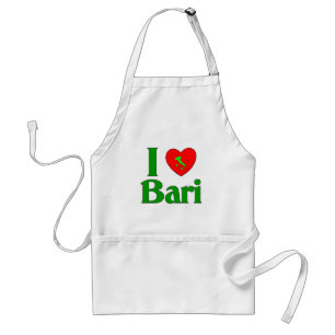 Jag älskar den Bari italien Förkläde