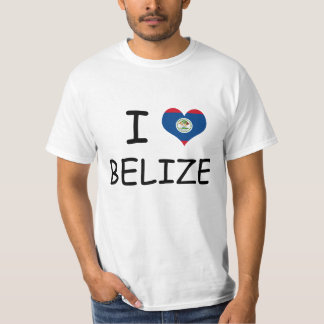 Jag älskar den Belize utslagsplatsskjortan Tee Shirt
