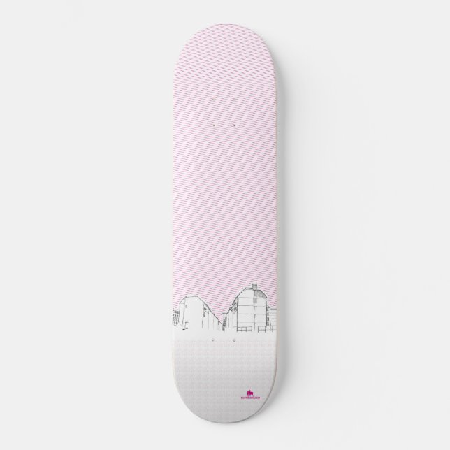 Jag älskar den Berlin skateboarden Mini Skateboard Bräda 18,7 Cm (Framsida)
