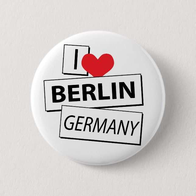 Jag älskar den Berlin Tysklandet Knapp (Framsida)