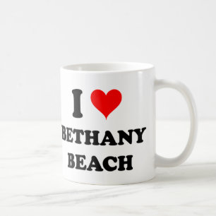 Jag älskar den Bethany stranden Kaffemugg
